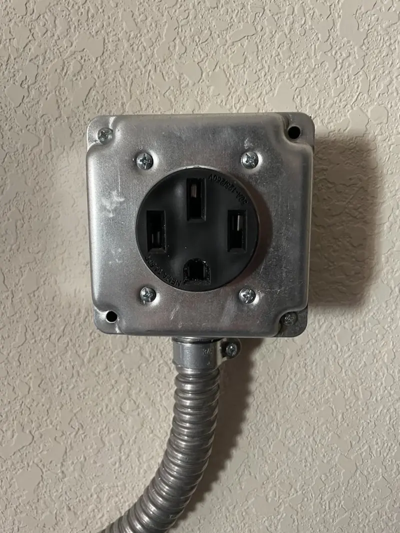 NEMA 14-50 outlet installed for Electrical Panel Upgrade in Pigeon Forge